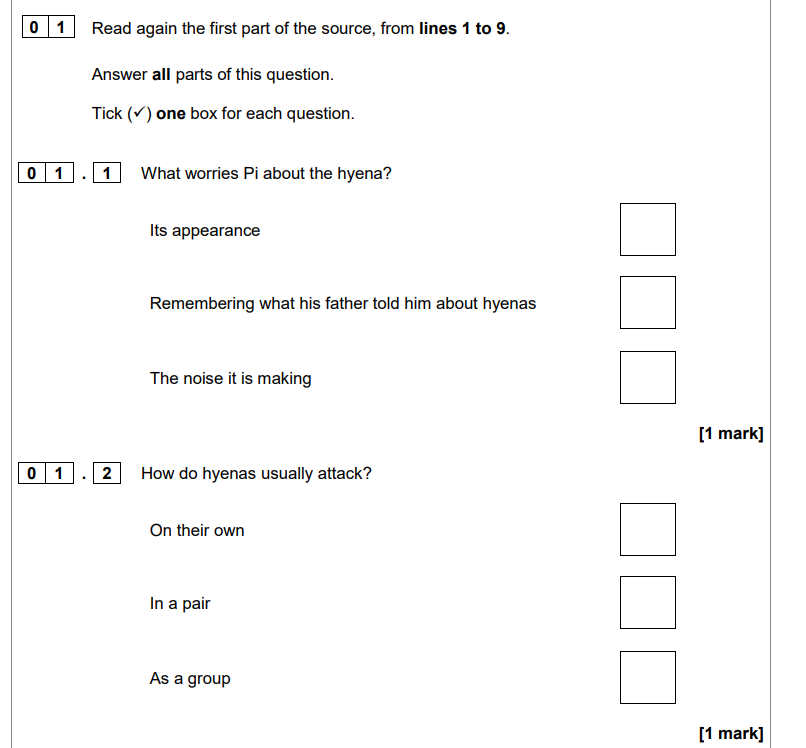 Question Two Sample Answer Updated How To Answer Question 2 Paper 1 Aqa English GCSE English