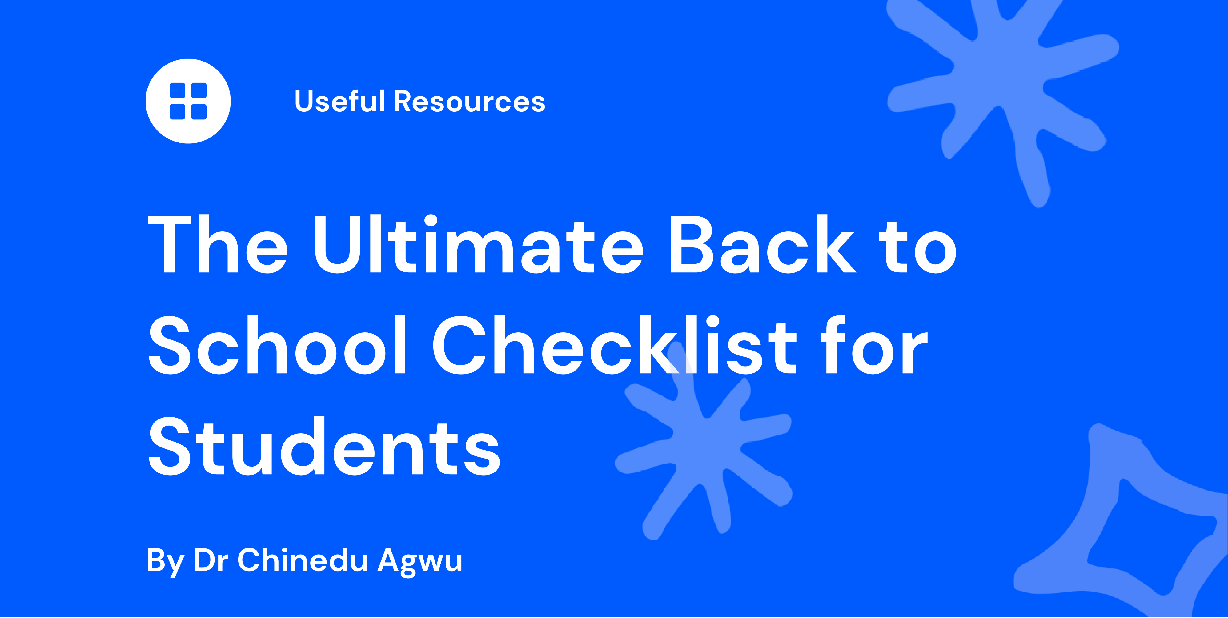 The ultimate back to school checklist for students