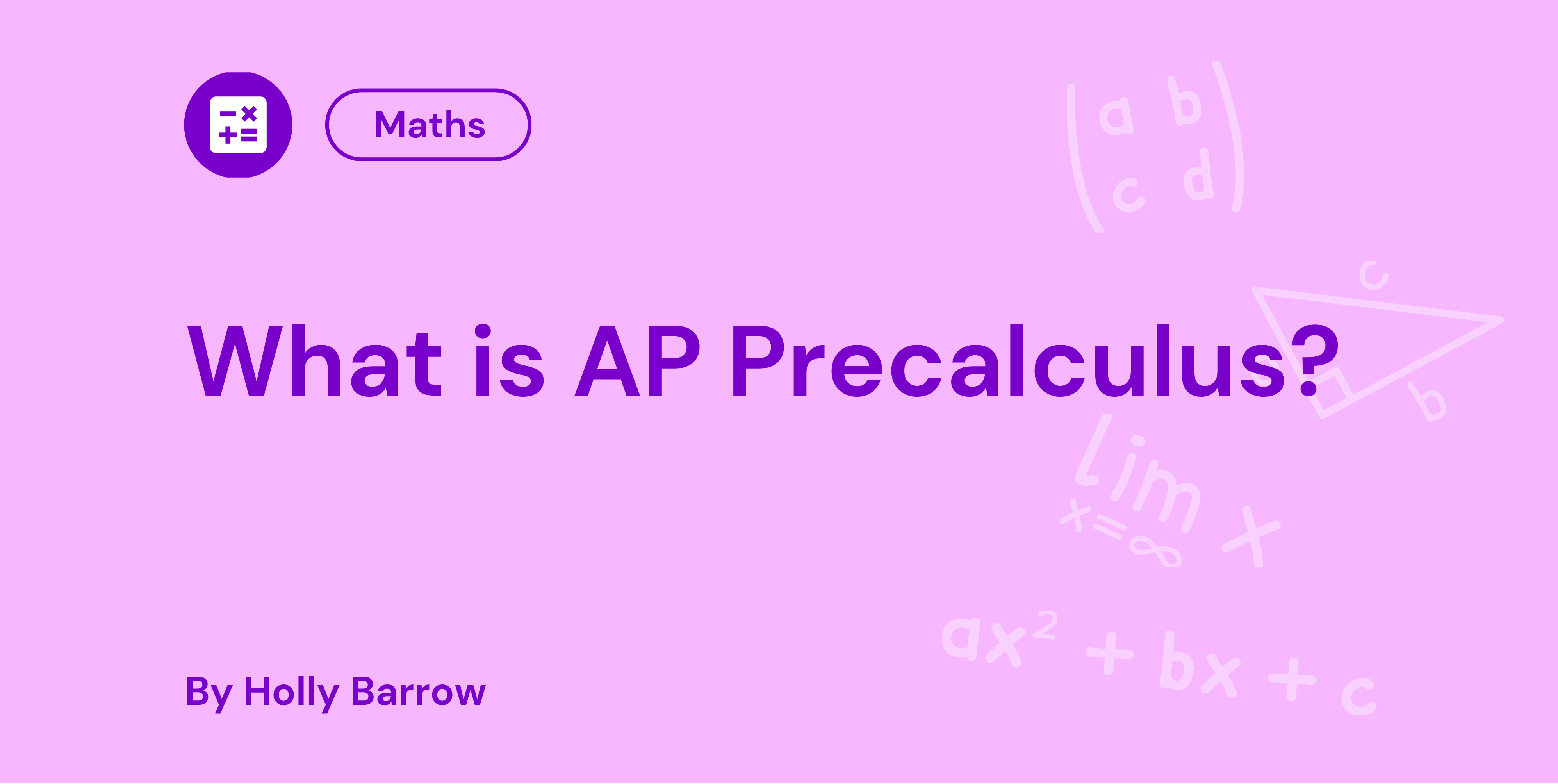 What is AP Precalculus?